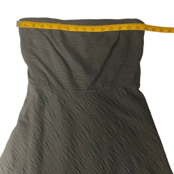 J. CREW Women's‎ Strapless Textured Midi A-Line Dress Size 2 Black Formal Party - Picture 8 of 15